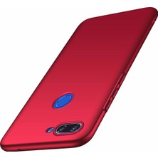 Microsonic Matte Silicone Xiaomi Mi 8 Lite Kılıf Kırmızı