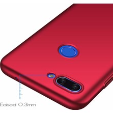 Microsonic Matte Silicone Xiaomi Mi 8 Lite Kılıf Kırmızı