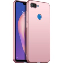 Microsonic Matte Silicone Xiaomi Mi 8 Lite Kılıf Rose Gold