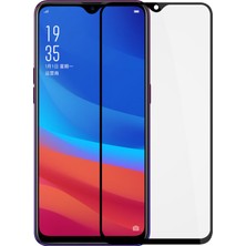 Microsonic Oppo Ax7 Tam Kaplayan Temperli Cam Ekran Koruyucu Siyah