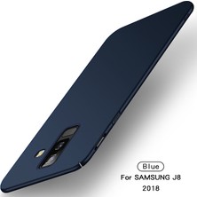 Caseup Samsung Galaxy J8 Kılıf Rubber Lacivert + Nano Cam