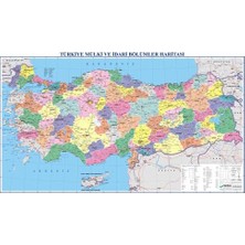 Gürbüz 21023 Türkiye Siyasi Haritası 70 X 100 Cm