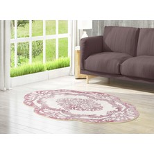 Dekoreko Figürlü Özel Kesim Yıkanabilir Kaymaz Taban Halı 107 Pudra ( 160 X 230 )