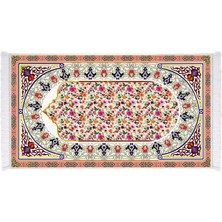 Dekoreko İnci Dijital Baskı Yıkanabilir Kaydırmaz Taban Seccade 70X110 1012