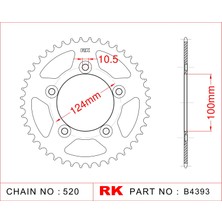RK Ducati SCRAMBLER URBAN ENDURO RK Çelik Arka Dişli B4393-46  (2015-2016)