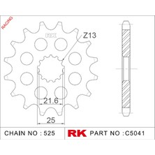 RK Suzuki GSX-R 750 RK Çelik Ön Dişli Racing C5041-17-2Q  (2006-2018)