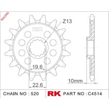 RK Suzuki RM 250 RK Çelik Ön Dişli Racing C4514-13-8Q  (1987-1997)