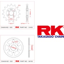 Ktm RC 390 Rk Ön Arka Dişli 520 - 15/45 T(2013-2016)