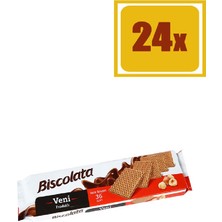 Biscolata Veni Fındıklı Gofret 110 gr 24'lü Set