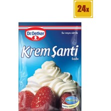 Dr.Oetker Krem Şanti 75 gr Sade Paket 24'lü set