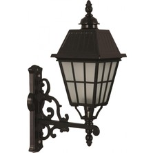 AVONNI BAP-68033-BSY-OP Siyah Boyalı Dış Mekan Aydınlatma E27 Aluminyum Cam 40x23cm