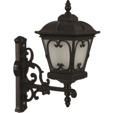 AVONNI BAP-68044-BSY-M1-OP Siyah Boyalı Dış Mekan Aydınlatma E27 Aluminyum Cam 40cm