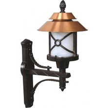 AVONNI BAP-68049-BKR-M1-OP Kahverengi/Siyah Boyalı Dış Mekan Aydınlatma E27 Aluminyum Polikarbon Cam 36x30cm