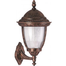 AVONNI BAP-68053-BKR Kahverengi Boyalı Dış Mekan Aydınlatma E27 Aluminyum Döküm Dip Polikarbon Cam 30x25cm