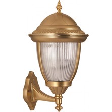 AVONNI BAP-68053-BSA-M2 Sarı Boyalı Dış Mekan Aydınlatma E27 Aluminyum Döküm Dip Polikarbon Cam 30cm