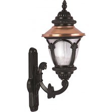 AVONNI BAP-68057-BSY-M2 Kahverengi/Siyah Boyalı Dış Mekan Aydınlatma E27 Aluminyum Polikarbon Cam 38x25cm