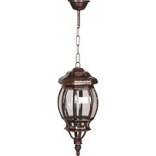 AVONNI BFE-68063-BKR Kahverengi Boyalı Dış Mekan Aydınlatma E27 Aluminyum Polikarbon Cam 20cm