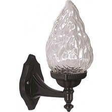 AVONNI BAP-68191-1BSY-M2 Siyah Boyalı Dış Mekan Aydınlatma E27 ABS Akrilik Cam 25x15cm