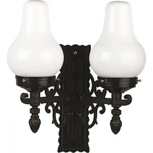 AVONNI BAP-68192-2BSY Siyah Boyalı Dış Mekan Aydınlatma E27 ABS Akrilik Cam 47x20cm