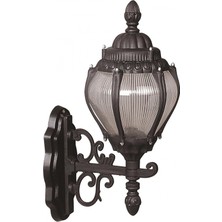 AVONNI BAP-68202-BSY-M1 Siyah Boyalı Dış Mekan Aydınlatma E27 ABS Akrilik Cam 27x20cm