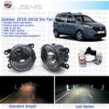 Dacia Dokker Beyaz Led Xenon Sis Farı Seti