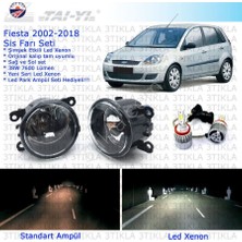 Ford Fiesta 2002-2008 Beyaz Led Xenon Sis Farı Seti