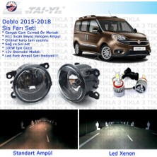 Fiat Doblo 2015-2018 Beyaz Led Xenon Sis Farı Seti