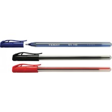 Temat Qx-110 Tükenmez Kalem 1.0 Mm-Mavi-(50'Li Kutu)