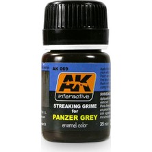 Ak Interactive Streaking Grime For Panzer Grey 35 Ml