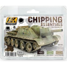 Ak Interactive Chipping Essentials Weathering Set 4X35 Ml