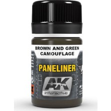 Ak Interactive Paneliner For Brown And Green Camouflage 35 Ml