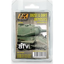 Ak Interactive Dust And Dirt Deposits Weathering 3X35 Ml
