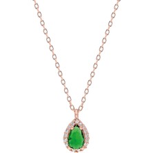 Glorria Eg0349 Gümüş Damla Anturaj Kolye