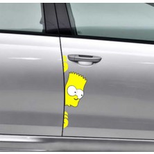 Stickermarket Simpson Araba Sticker