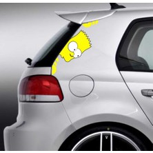 Stickermarket Simpson Araba Sticker