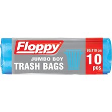 Floppy Jumbo Boy Çöp Torbası 80x110 10'lu Rulo 6 Adet