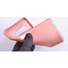 Case 4U Samsung Galaxy S10 Plus Kılıf Klasik Mat Renkli Yumuşak Premier Silikon Rose Gold