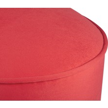 Ze10 Design Buena Park Puf 08 Kırmızı