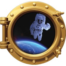 Renkselart Uzay Gemisi Astronot Duvar Sticker