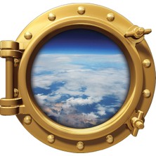 Renkselart Uzay Gemisi Atmosfer Sticker