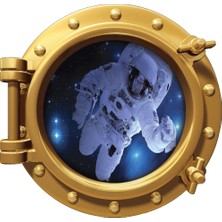Renkselart Uzay Gemisi Astronot Duvar Sticker