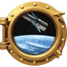 Renkselart Uzay Gemisi Atmosfer Roket Uydu Duvar Sticker