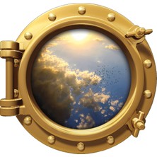 Renkselart Uçak  Gökyüzü Kuş Bulut Duvar Sticker