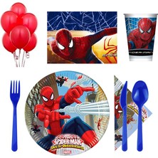 Partioutlet Spıderman Parti Seti (8 Kişilik)