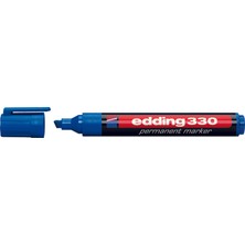 Edding Permanent Markör E-330 Mavi 1-5 mm Kesik Uçlu Kalem Suya Dayanıklı