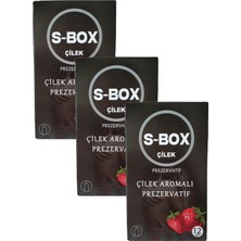 Çilek Aromalı Prezervatif S-Box Feel Condom 36 Adet