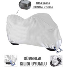AutoEN Aprilia Amico Motosiklet Brandası (Arka Çanta,Topcase ve Güvenlik Kilidi Uyumlu)