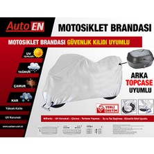 AutoEN Aprilia Amico Motosiklet Brandası (Arka Çanta,Topcase ve Güvenlik Kilidi Uyumlu)