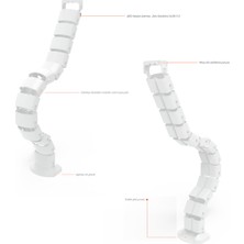 Ksi Design Masa Altı Omurga Kablo Kanalı-Beyaz