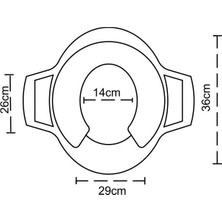 Softy Comfort Desenli Klozet Adaptörü - Beyaz